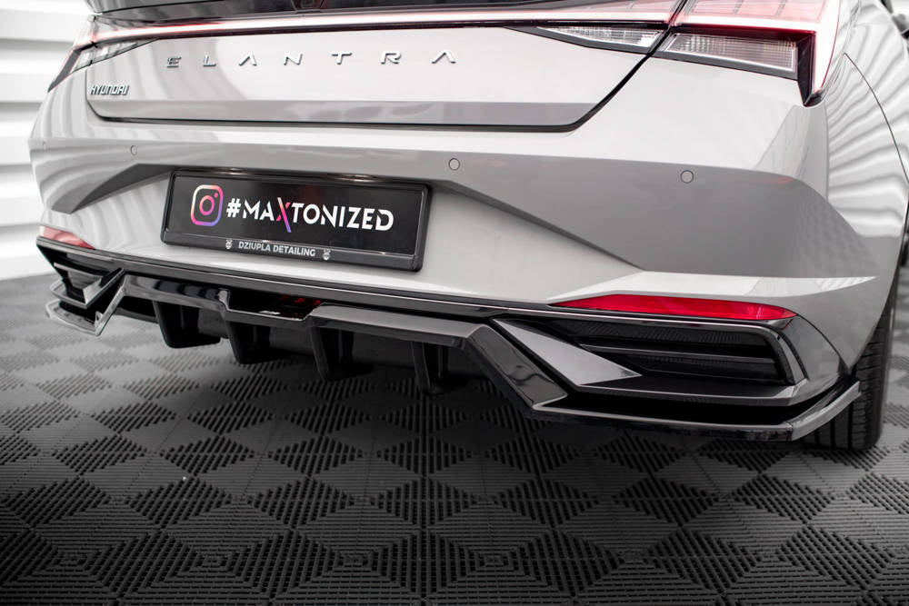 Hyundai - ELANTRA - MK7 - Central Rear Splitters (with Vertical Bars ...
