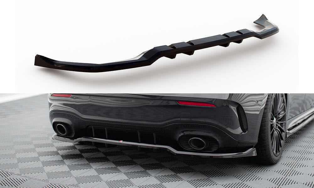 Rear Splitter (With Vertical Bars) suitable for Mercedes-AMG A35 Hatchback W177