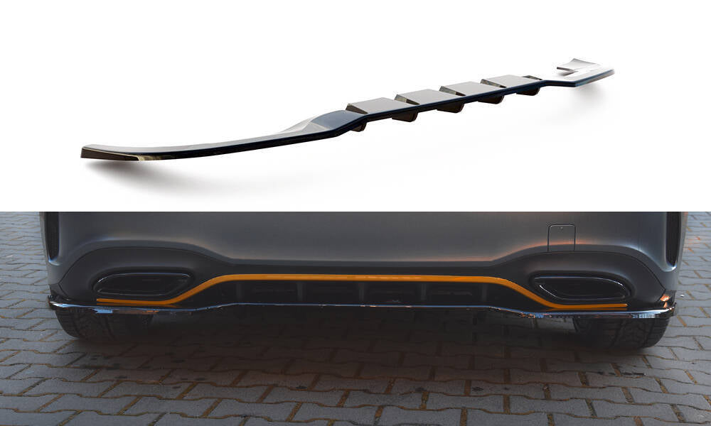Rear Splitter (With Vertical Bars) suitable for Mercedes-Benz A Hatchback AMG Line W177