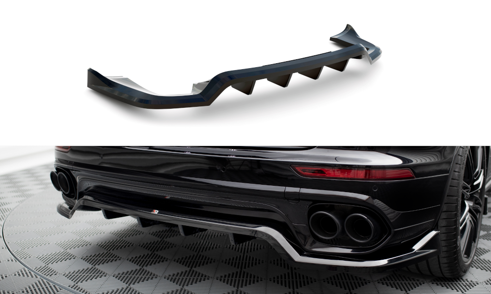 Rear Splitter (With Vertical Bars) suitable for Porsche Cayenne Mk2 Facelift