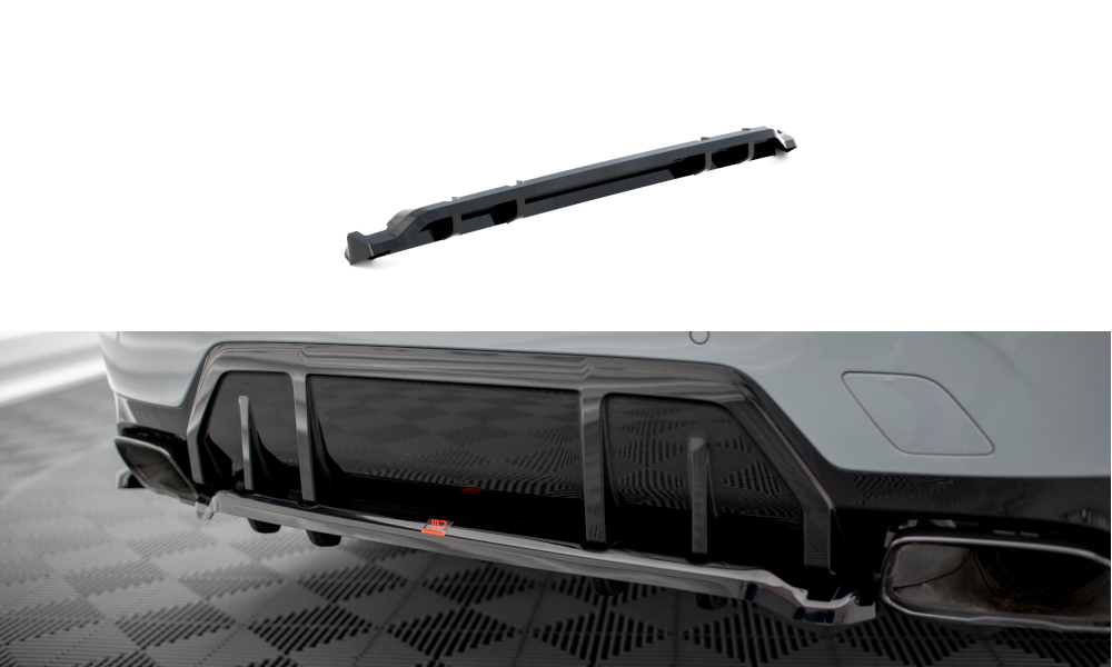 Rear Splitter (With Vertical Bars) V.1 suitable for BMW M340i G20 / G21 Facelift