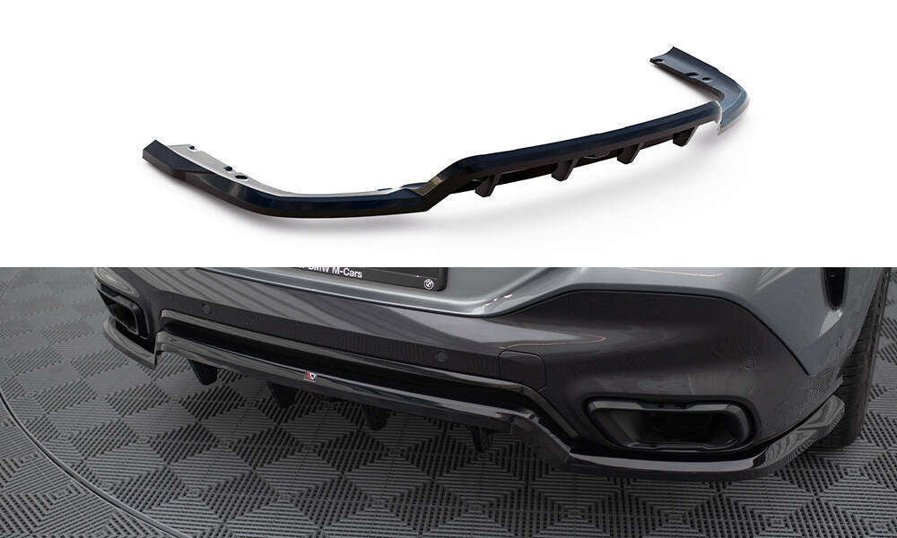Rear Splitter (With Vertical Bars) V.1 suitable for BMW X6 M-Pack G06 Facelift