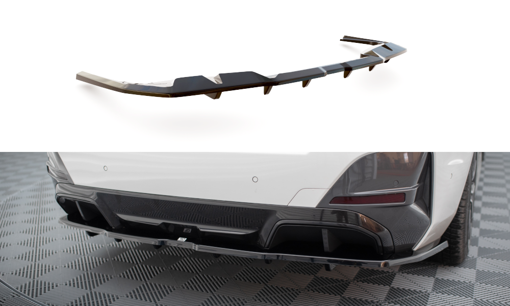 Rear Splitter (With Vertical Bars) V.1 suitable for BMW i4 M-Pack G26