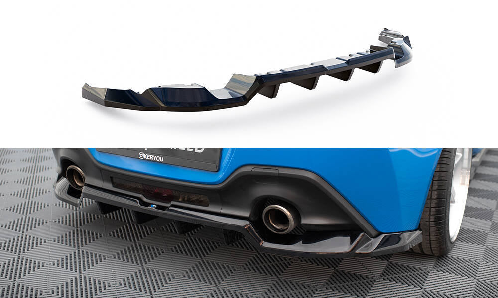FOR TOYOTA GR86 MK1/ SUBARU BRZ MK2 - CENTRAL REAR SPLITTER (WITH VERTICAL BARS) - V1
