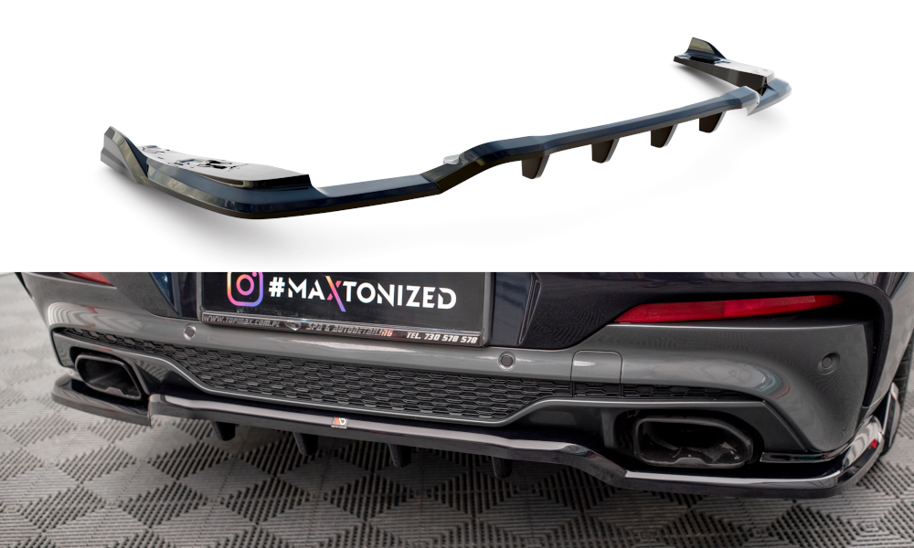 Rear Splitter (With Vertical Bars) V.2 suitable for BMW X4 M40i G02