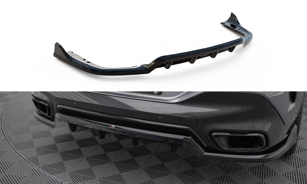 Rear Splitter (With Vertical Bars) V.2 suitable for BMW X6 M-Pack G06 Facelift