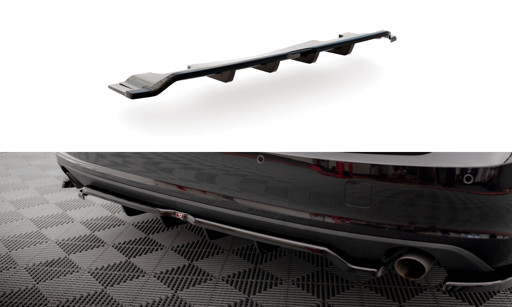 Rear Splitter (With Vertical Bars) V.2 suitable for Volvo V90 Mk2