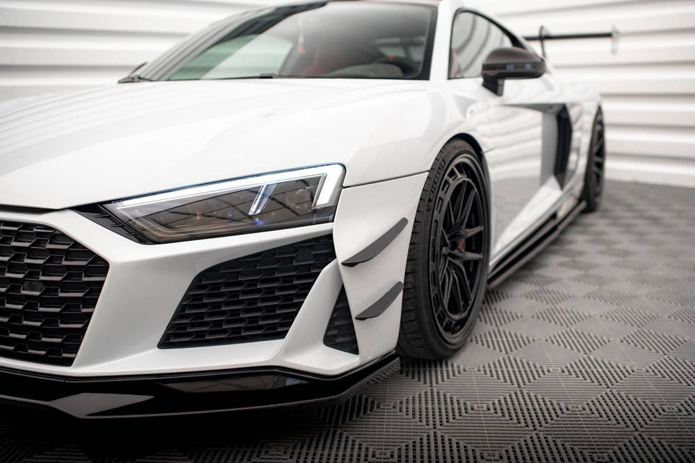Audi R8 Design Front AUDI - R8 - MK2 FACELIFT - FRONT BUMPER WINGS (CANARDS) – Maxton Design ...