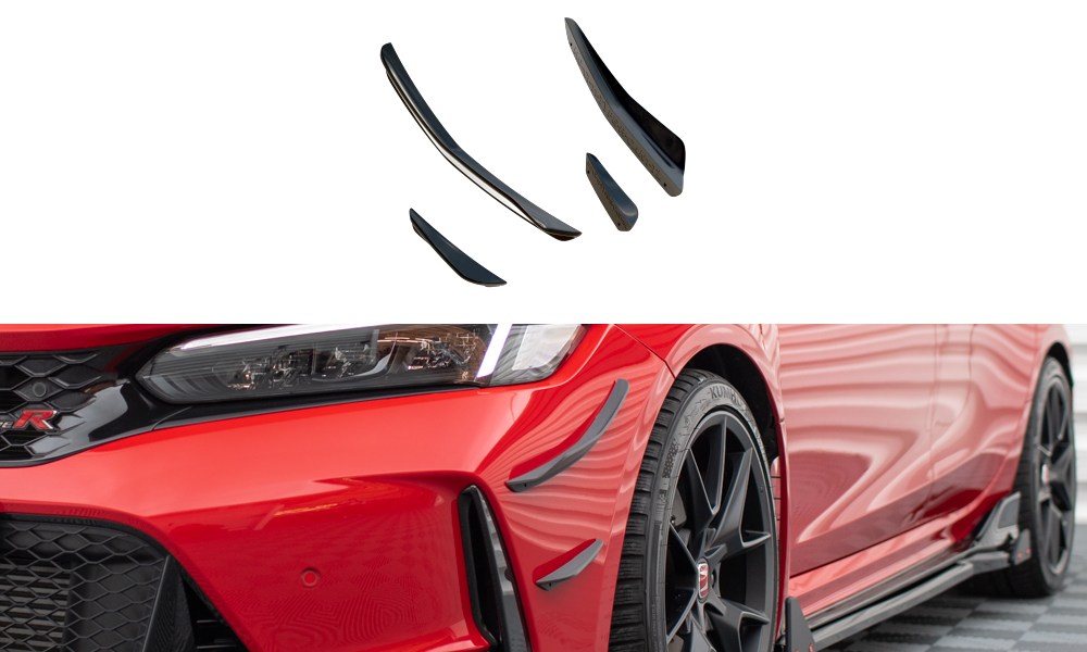Front Bumper Wings (Canards) suitable for Honda Civic Type-R Mk 11