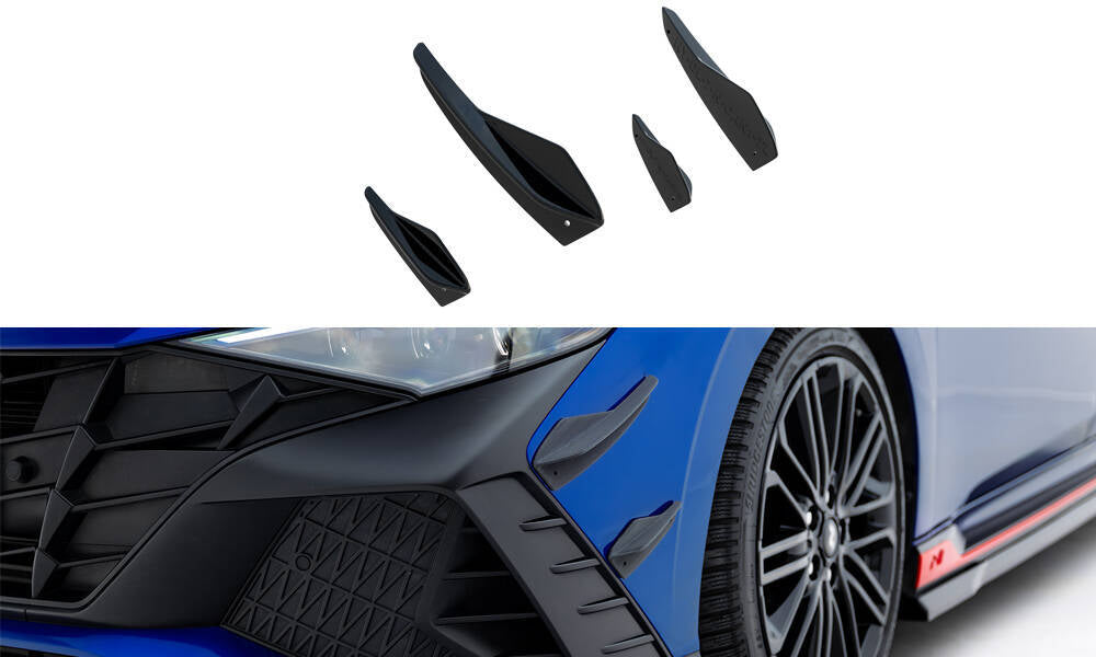 Front Bumper Wings (Canards) suitable for Hyundai Elantra N Mk7