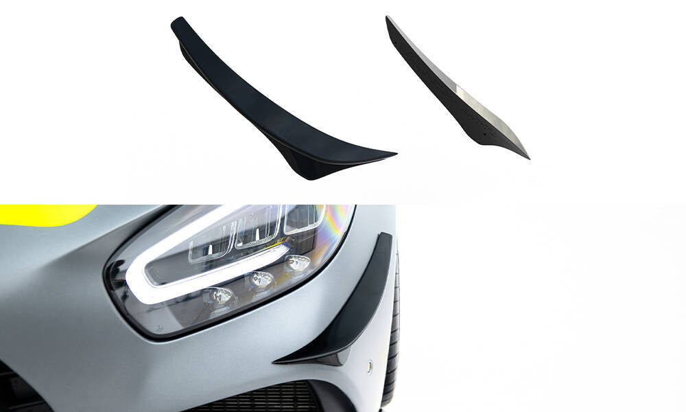 Front Bumper Wings (Canards) suitable for Mercedes-AMG GT C C190 Facelift