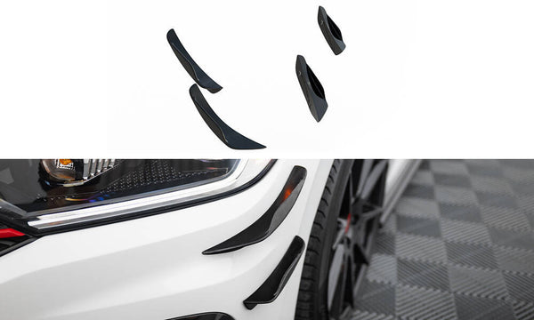 FOR VOLKSWAGEN - JETTA GLI - MK7 - FRONT BUMPER WINGS (CANARDS)