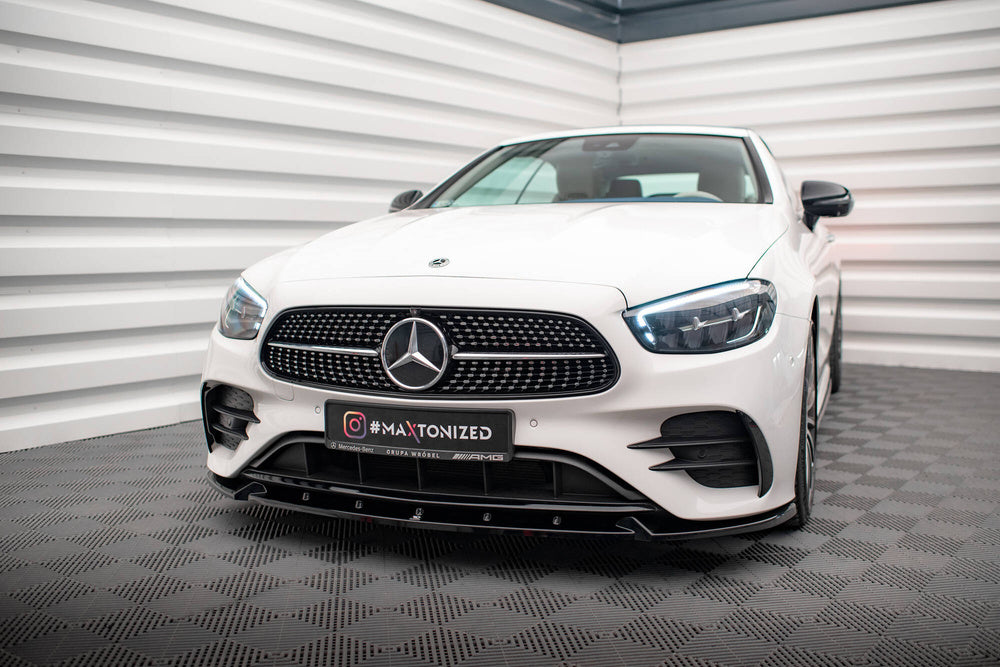 Front Splitter V.2 suitable for Mercedes-Benz E-Class W213 Coupe Facelift (C238 Facelift) / Cabriolet (A238 Facelift) AMG-Line / 53 AMG