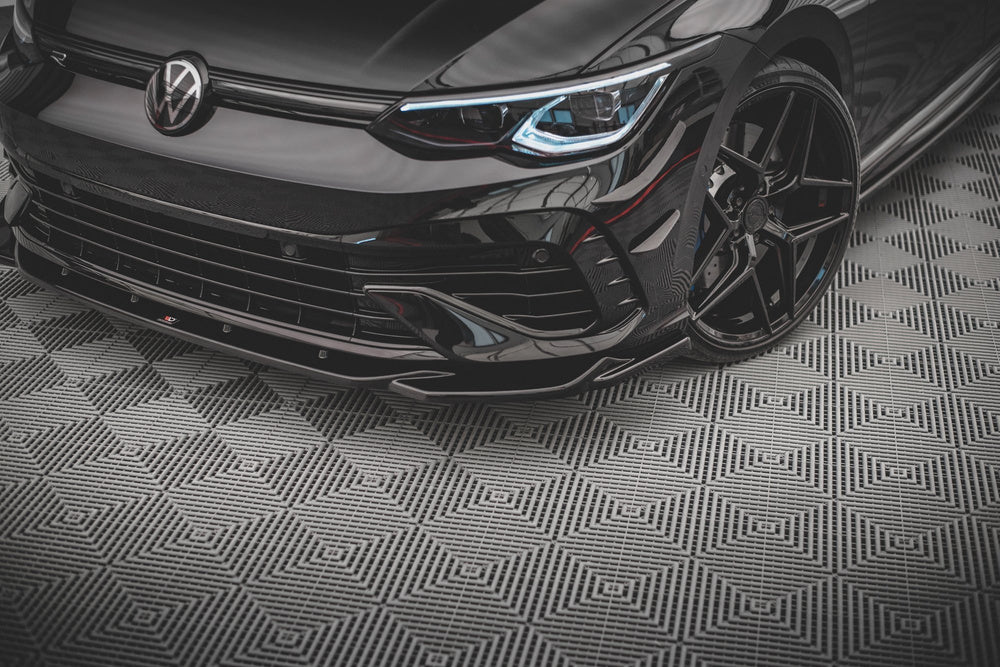Front Splitter V.4 suitable for Volkswagen Golf R Hatchback / Variant Mk8