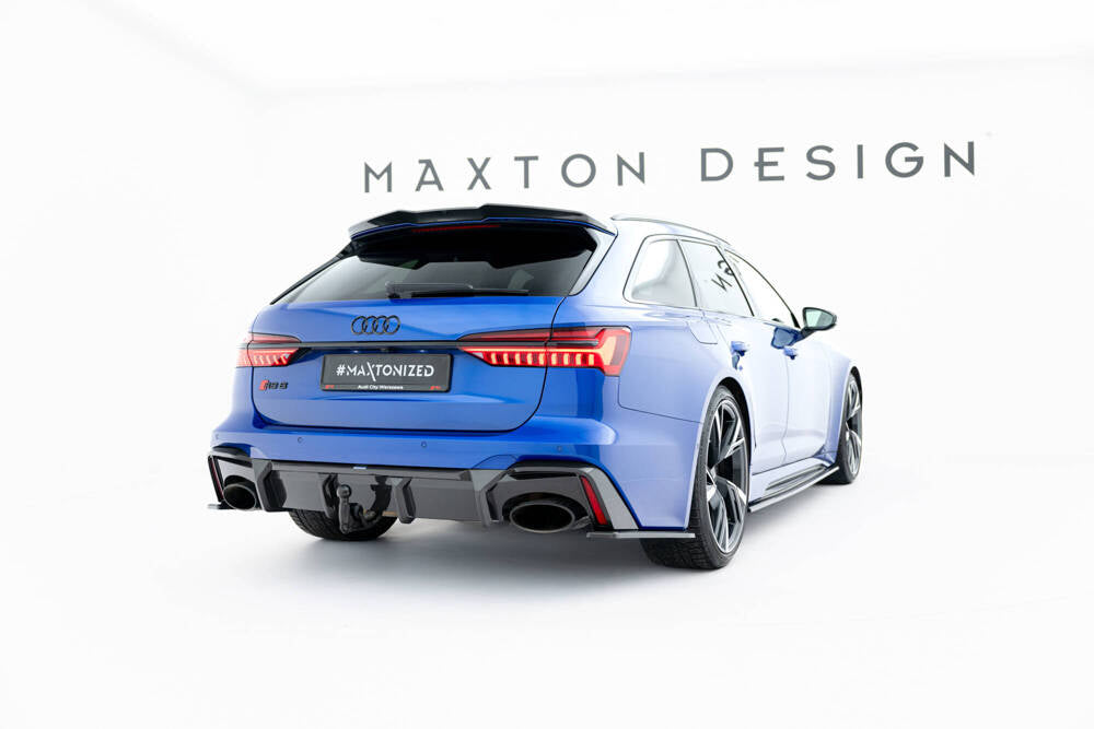 AUDI - RS6 C8 - REAR DIFFUSER - CARBON FIBER (version with towbar ...