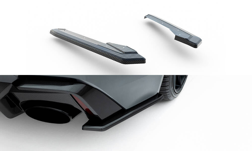 FOR AUDI - RS6 C8 - REAR SIDE SPLITTERS - CARBON FIBER