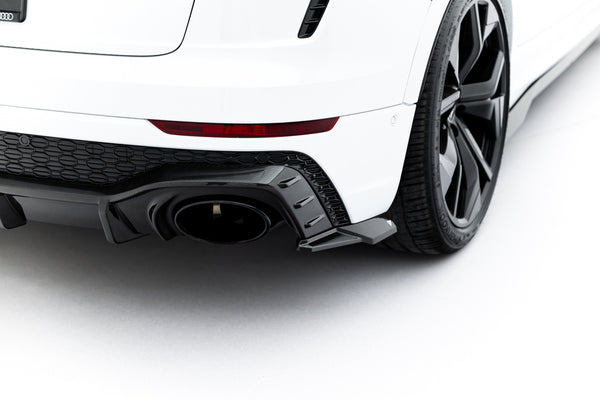 FOR AUDI - RSQ8 - MK1 - CARBON FIBER REAR SIDE SPLITTERS (WORKS ONLY WITH THE REAR DIFFUSER)