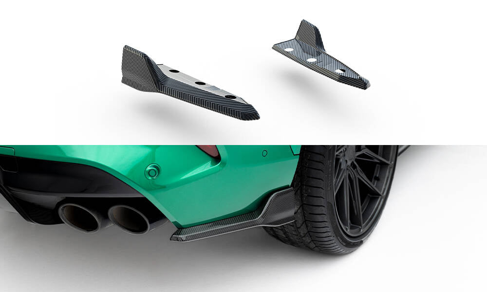 FOR BMW - X5M - F95 FACELIFT - CARBON FIBER REAR SIDE SPLITTERS