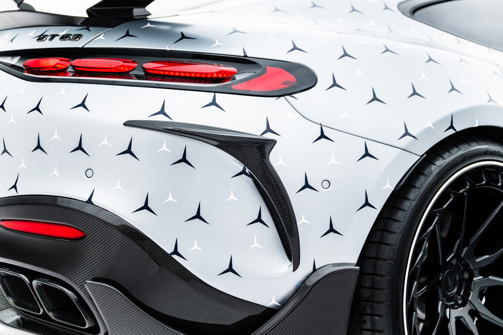 FOR MERCEDES - AMG GT 63 - C192 - PREPREG REAR BUMPER CARBON CANARDS