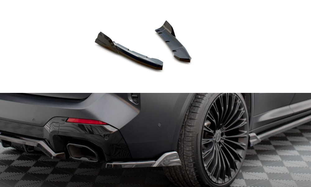 Rear Side Splitters suitable for BMW X3 M-Pack G01 Facelift