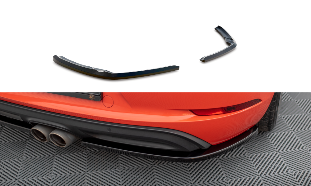 Rear Side Splitters suitable for Porsche 718 Cayman 982c