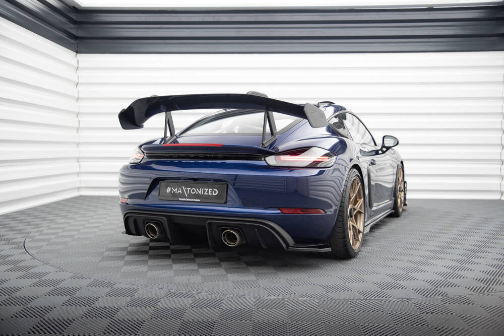Rear Side Splitters suitable for Porsche 718 Cayman GT4 RS 982c