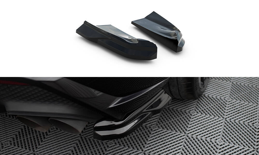 FOR PORSCHE - MACAN GTS - MK1 FACELIFT.2 - REAR SIDE SPLITTERS