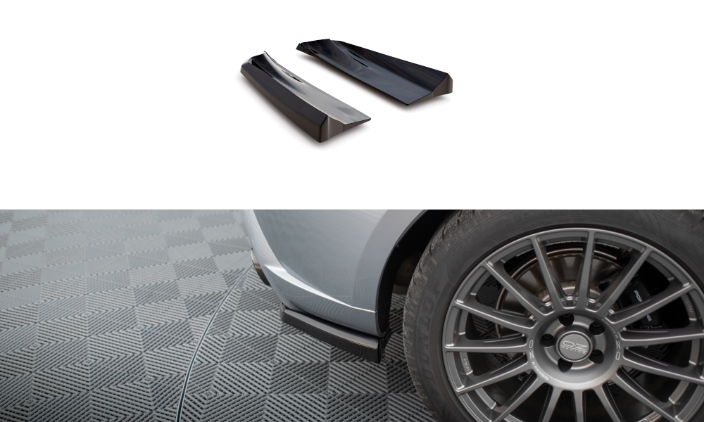 Rear Side Splitters suitable for Porsche Macan Mk1 Facelift 2
