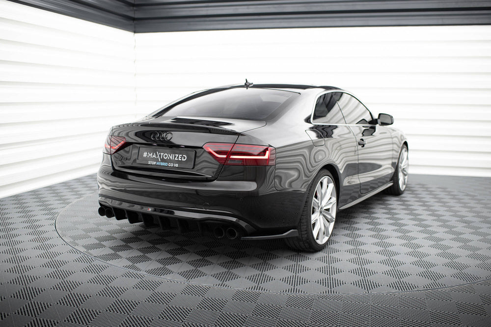 FOR AUDI - B8 S5/ A5 S-LINE - COUPE / CABRIO - REAR SIDE SPLITTERS - V2