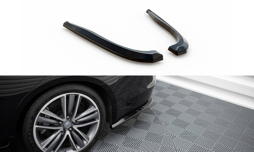 FOR INFINITI - Q50 S - MK1 - REAR SIDE SPLITTERS - V2