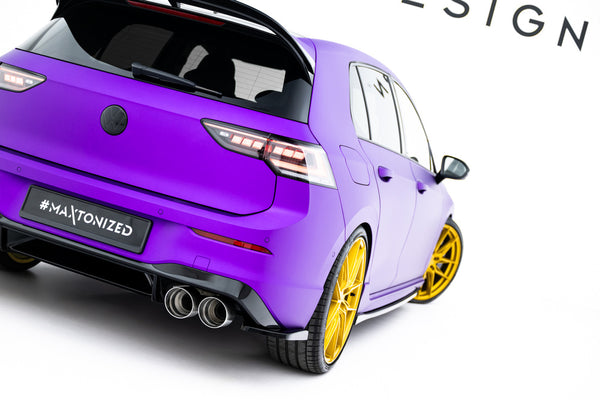 FOR VOLKSWAGEN - GOLF R - MK8/ MK8 FACELIFT - REAR SIDE SPLITTERS - V2