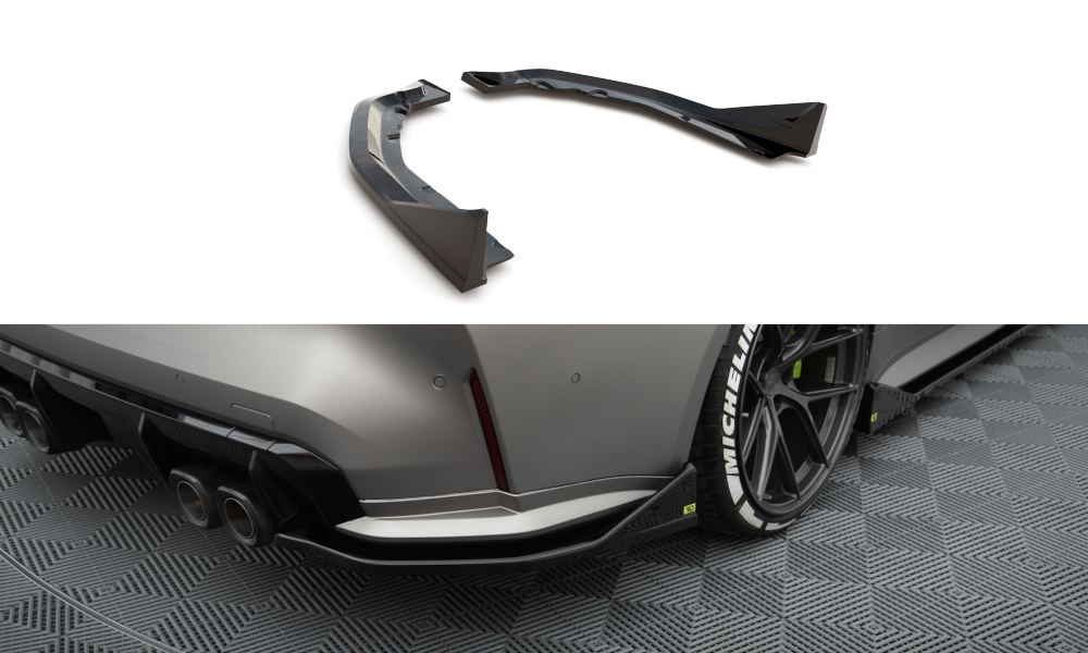 Rear Side Splitters V.3 CSL LOOK suitable for BMW M4 G82 / G82 Facelift