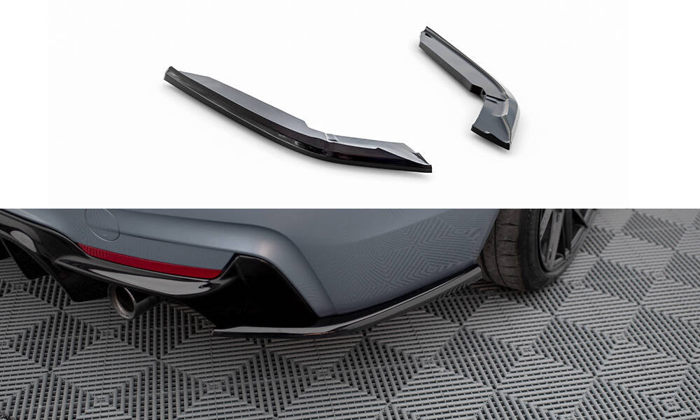 FOR BMW - 4 SERIES - F32 M-PACK - COUPE - REAR SIDE SPLITTERS - V4