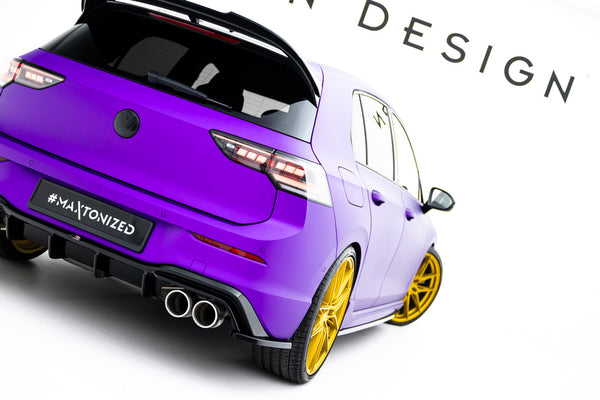 FOR VOLKSWAGEN - GOLF R - MK8/ MK8 FACELIFT - REAR SIDE SPLITTERS - V4