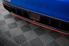 SUBARU - WRX STI - MK1 - REAR SPLITTER - V2 (GLOSS BLACK + RED)