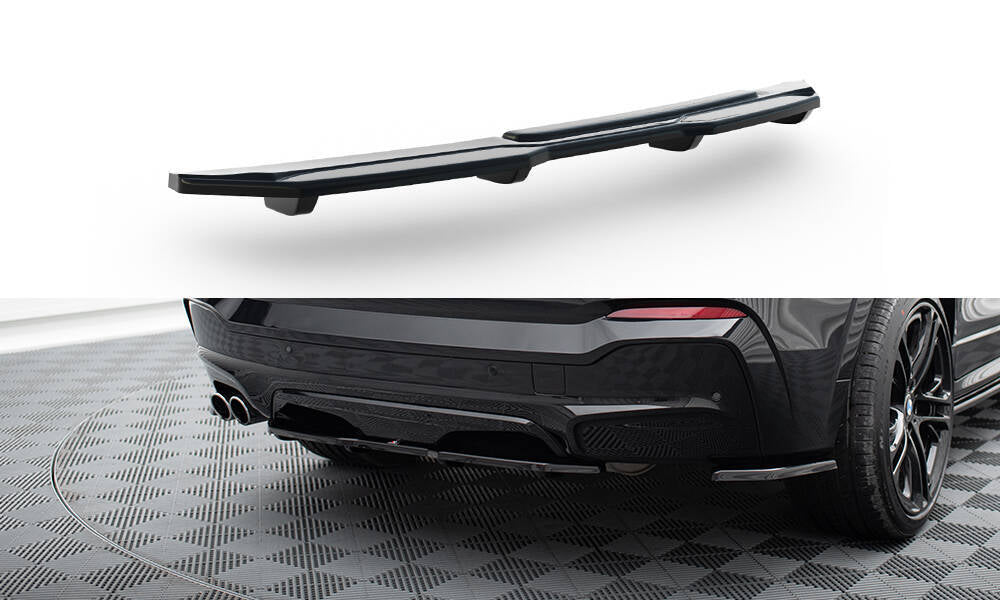 FOR BMW - X4 F26 - M-PACK - CENTRAL REAR SPLITTER - WITH A VERTICAL BAR