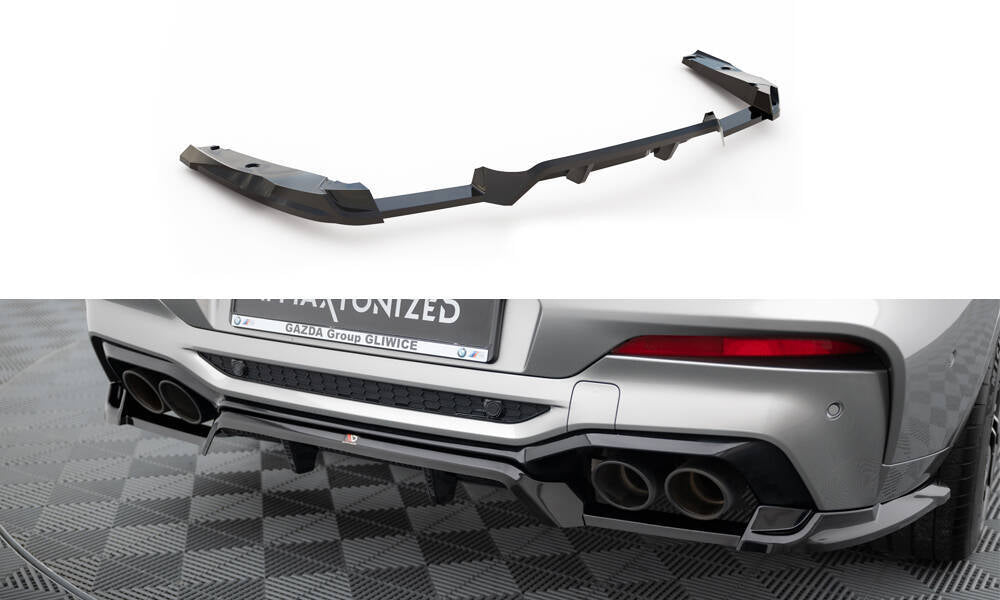 FOR BMW - X4 M F98 - REAR SPLITTER (WITH VERTICAL BARS)