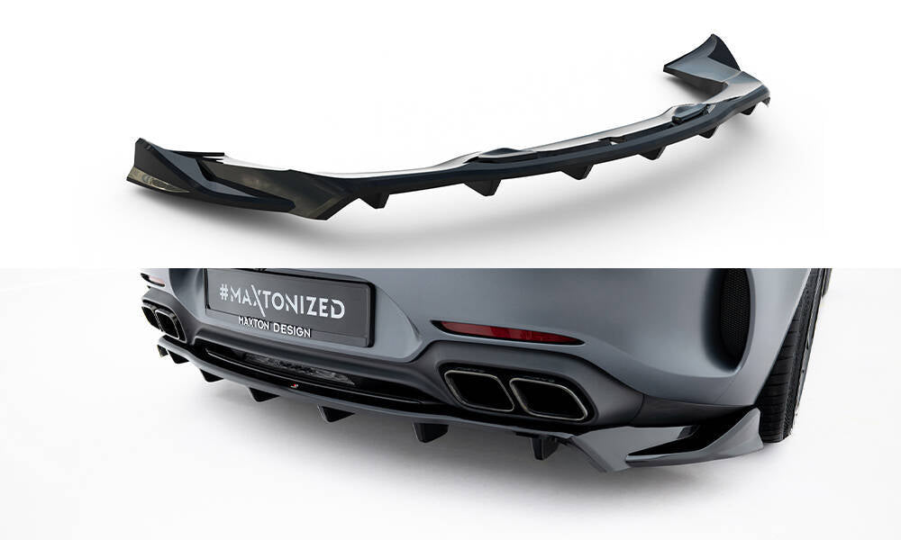 Rear Splitter (With Vertical Bars) suitable for Mercedes-AMG GT C C190 Facelift