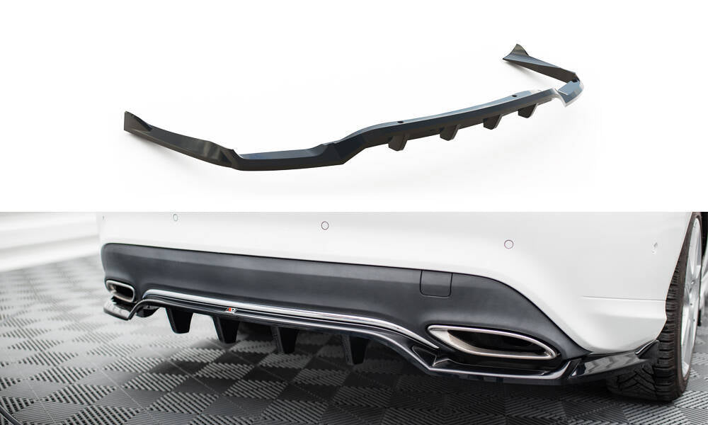 Rear Splitter (With Vertical Bars) suitable for Mercedes-Benz CLA C117 Facelift