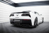 CHEVROLET - CORVETTE - C7 - REAR SPLITTER (WITH VERTICAL BARS) + REAR SIDE SPLITTERS