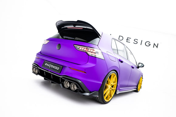 Volkswagen - Golf R - MK8/ Mk8 Facelift - Rear Splitter (with vertical bars) - V1