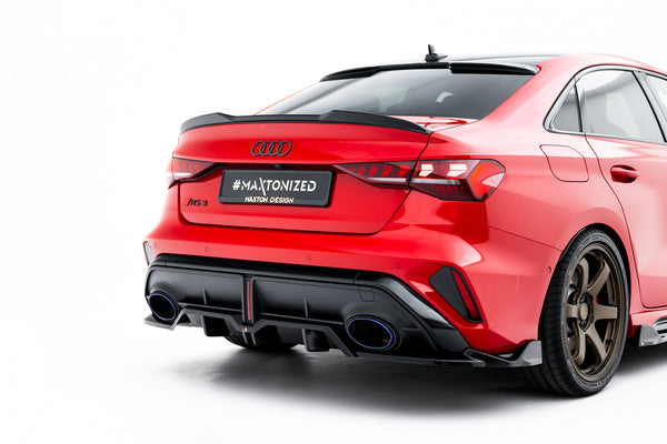 FOR AUDI - RS3 SEDAN - 8Y FACELIFT - REAR SPLITTER (WITH VERTICAL BARS) - V2