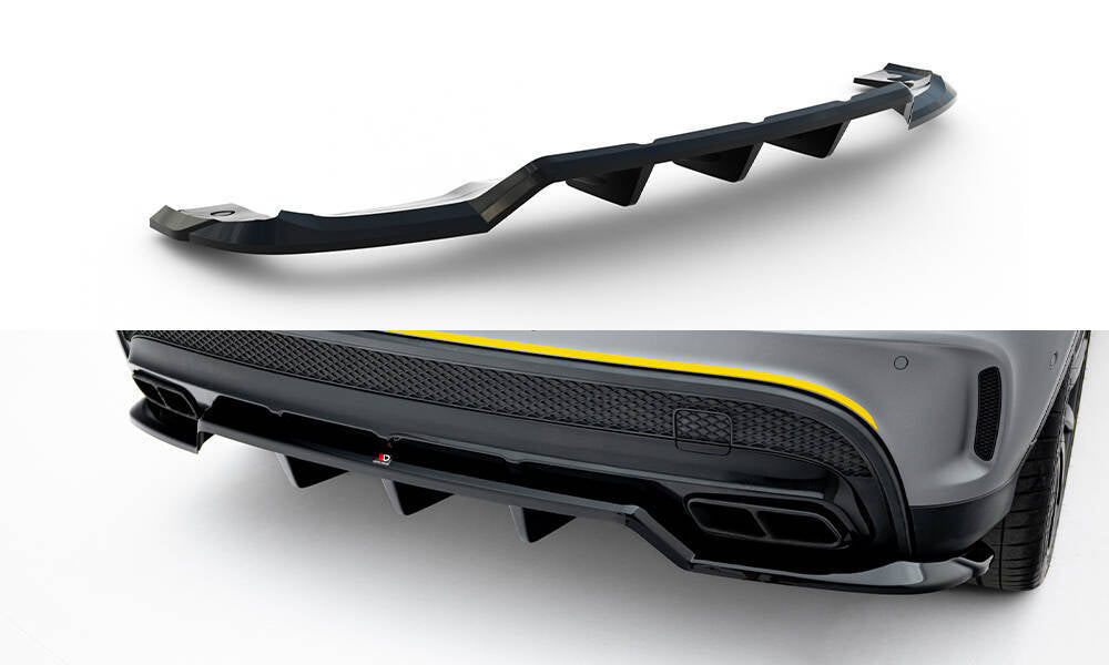 Rear Splitter (With Vertical Bars) V.2 suitable for Mercedes-Benz GLA 45 AMG X156