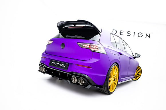 Volkswagen - Golf R - MK8/ Mk8 Facelift - Rear Splitter (with vertical bars) - V2