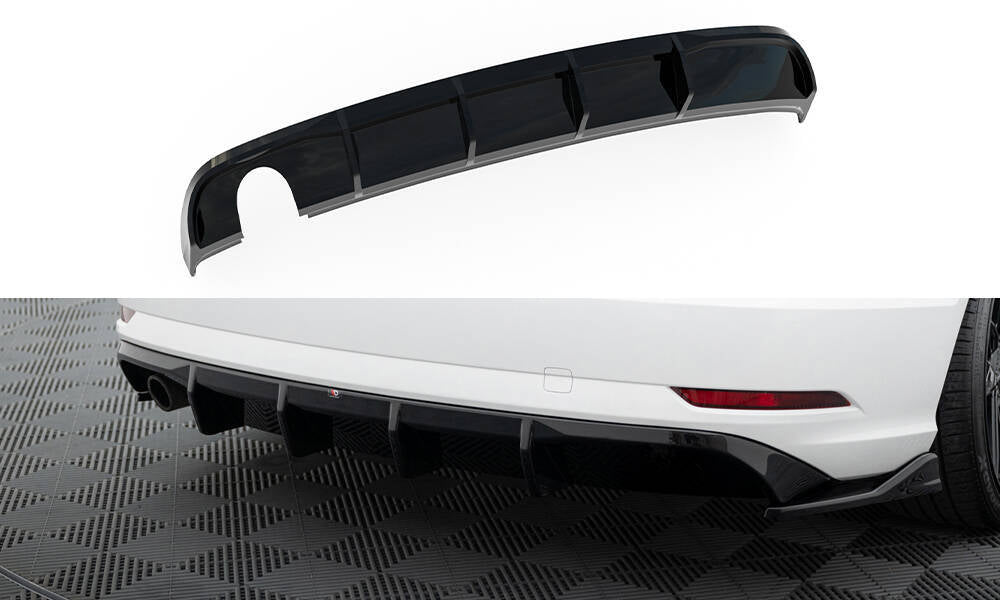 FOR AUDI - A3 SEDAN - 8V FACELIFT - REAR VALANCE (VERSION WITH SINGLE EXHAUST TIPS ON ONE SIDE)