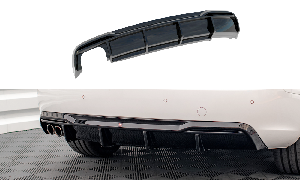 Rear Valance suitable for Audi A5 Coupe 8T Facelift (Version with dual Exhausts on one side)