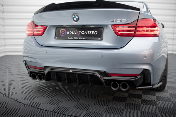 BMW - 4 Series - COUPE / GRAN COUPE / CABRIO M-PACK - F32 / F36 / F33 (VERSION WITH DUAL EXHAUST ON BOTH SIDES) - REAR VALANCE