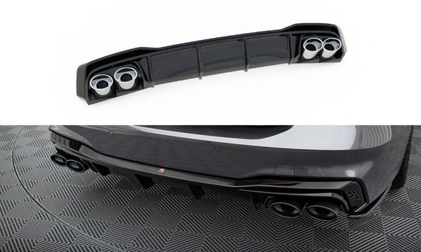 FOR AUDI - A7 S-LINE C8 / S7 C8 / C8 FACELIFT / S7 FACELIFT - REAR VALANCE + EXHAUST ENDS IMITATION