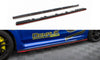 SUBARU - WRX STI - MK1 - SIDE SKIRTS DIFFUSERS - V2 (GLOSS BLACK + RED)