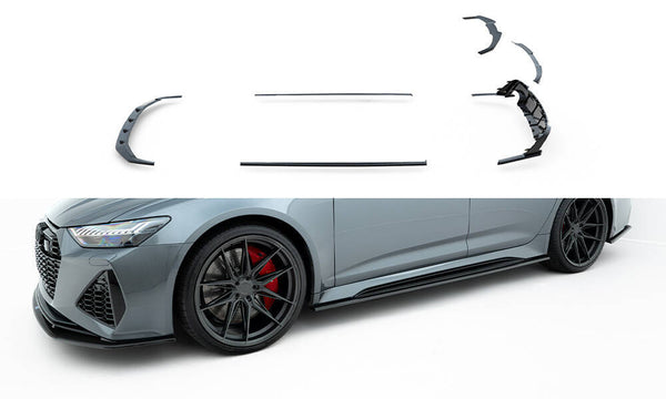 FOR AUDI - RS6 C8 - SET OF CARBON FIBER SPLITTERS